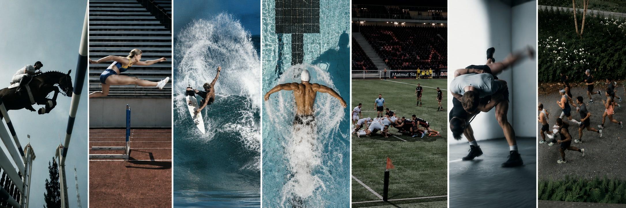 Athlètes de différentes disciplines sportives