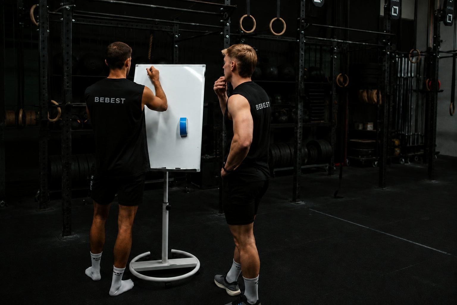 Coachs concevant un programme d'entraînement